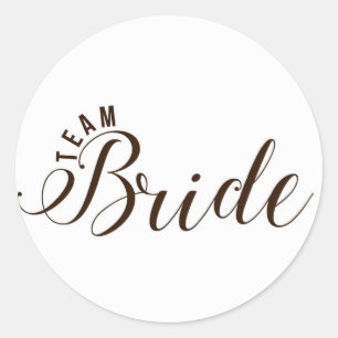 Team Bride Accessories Classic Round Sticker