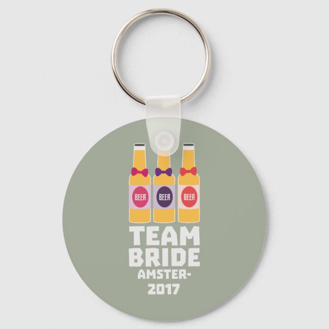 Team Bride Amsterdam 2017 Zn034 Keychain (Front)
