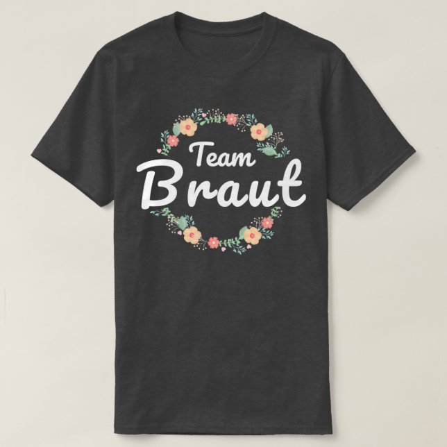 Team Bride Bachelorette Party T-Shirt (Design Front)