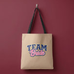 Team Bride Bold Wedding Party Tote Bag<br><div class="desc">Show up as a unit and make it clear who’s here for the bride. From the first plan to the final celebration,  this keeps the group together and easy to spot wherever the night goes.</div>