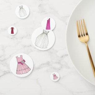 TEAM BRIDE Bridal Party Bridesmaid Flowergirl Gown Confetti