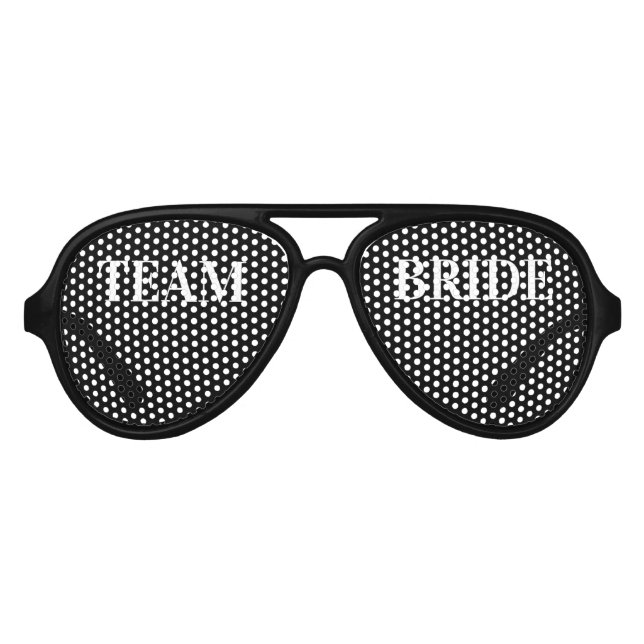 Team bride bridal party photoshoot aviator sunglasses (Front)