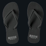 Team Bride Bridesmaid Bridal Party Flip Flops<br><div class="desc">Personalize the custom text  above. You can find additional coordinating items in our "For Team Bride" collection.</div>