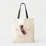 Team Bride California State Wedding Bridesmaid Tote Bag<br><div class="desc">Team Bride California State Wedding Floral Bridesmaid Bags Customize this chic California State Heart design it’s easy! Just CLICK “CUSTOMIZE” button to the right, and you can easily adjust the heart to the area of your home town city. Add your personalized Text, Monogram name, Initials, or wedding couples’ names, quote,...</div>