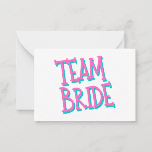 Team Bride Card