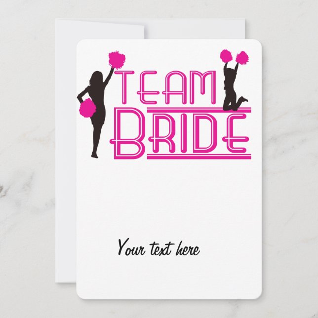 Team Bride - cheerleaders (Front)