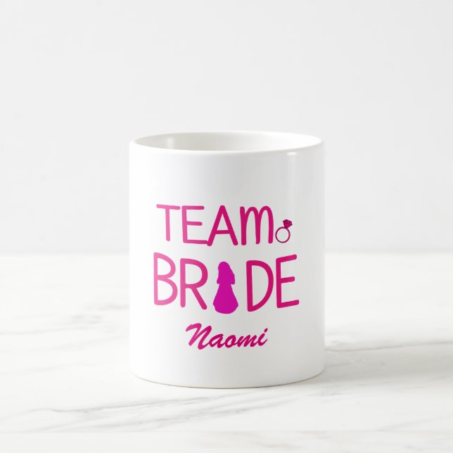 Team Bride - Custom Bridesmaid Mugs (Center)