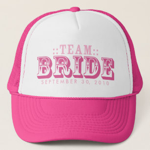 "TEAM BRIDE" Customized Wedding Day Trucker Hat