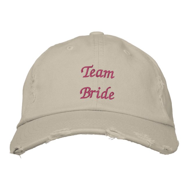 Team Bride  Embroidered Hat (Front)