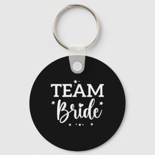 Team Bride Flower Bachelorette Bridal Shower Bride Keychain