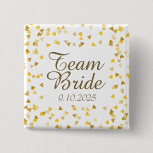 Team Bride / Groom 2 Inch Square Button