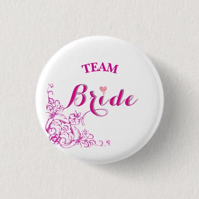 Team Bride ladkiwale badge  Button (Front)