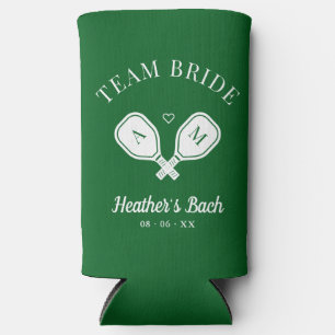 Team Bride Last Swing Pickleball Bachelorette Seltzer Can Cooler