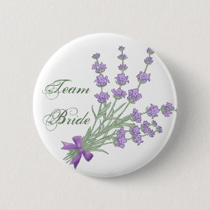Team Bride. Lavendel 2 Inch Round Button