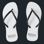 Team Bride Maid of Honour Bridal Party Flip Flops<br><div class="desc">Personalize the custom text  above. You can find additional coordinating items in our "For Team Bride" collection.</div>