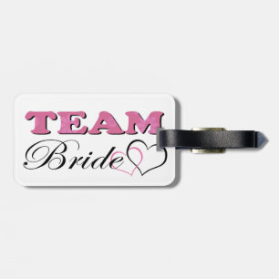 Team Bride - Pale Pink Luggage Tag