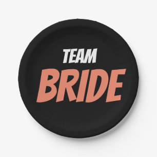 Team Bride Paper Plate