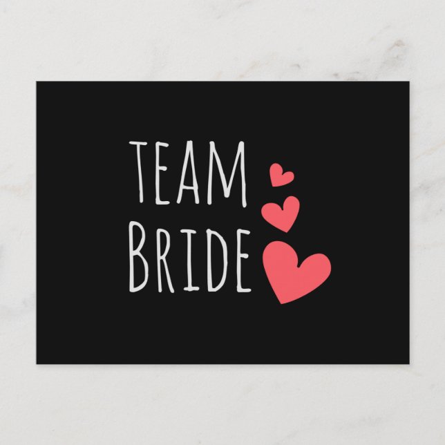 Team Bride Postcard (Front)