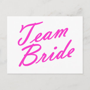 Team Bride Postcard