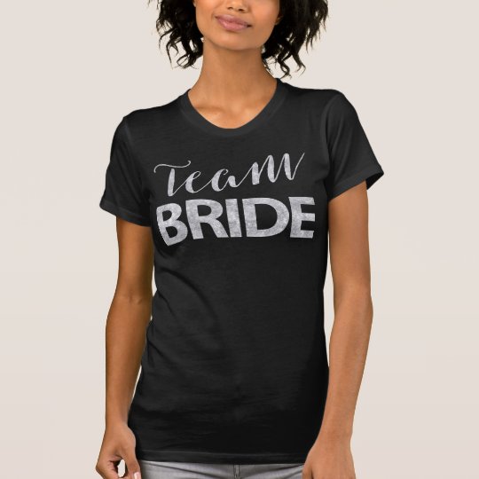 Team Bride Shirts Silver Bachelorette Party