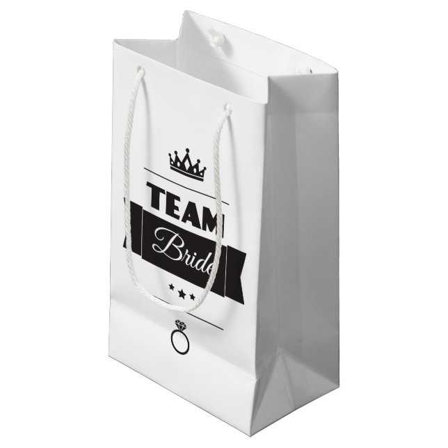 Team Bride Small Gift Bag (Front Angled)