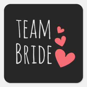 Team Bride Square Sticker
