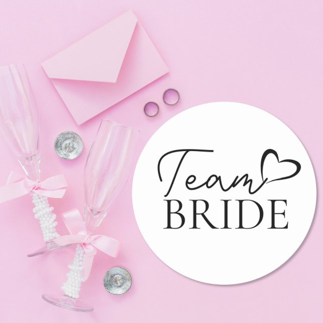 Team Bride Sticker – Fun Bachelorette Party Favour (Creator Uploaded)