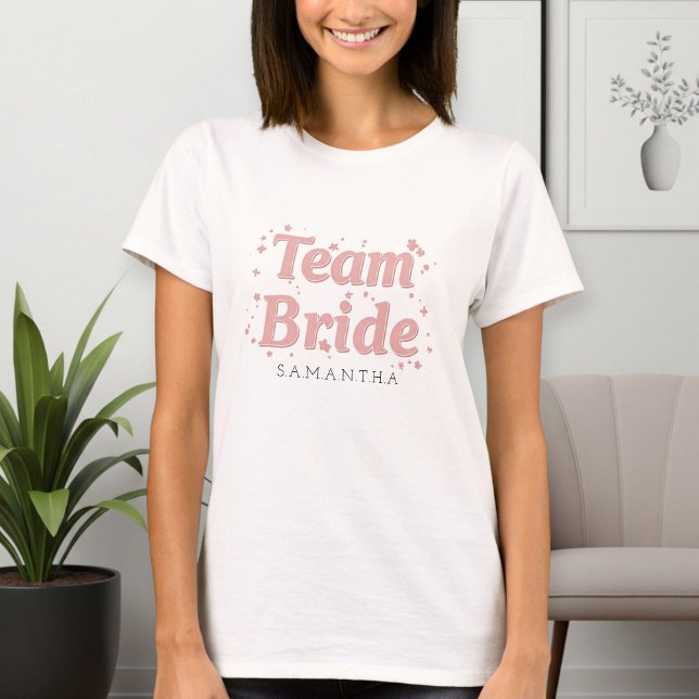 Team Bride T-Shirt for Bridesmaids  (Creator Uploaded)