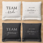 Team Bride, Team Groom Custom Wedding Cornhole Sac