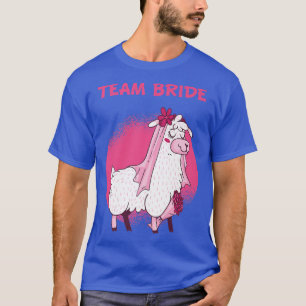 Team Bride Wedding Llama Alpaca Hen Party  T-Shirt