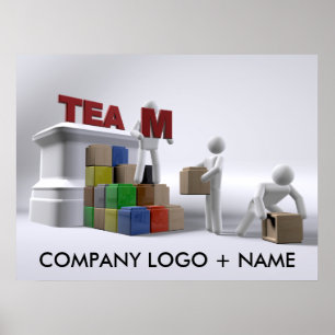 Team building (customisable) poster-various sizes poster