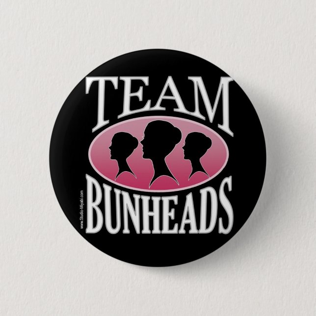 Team Bunheads (customizable) 2 Inch Round Button (Front)