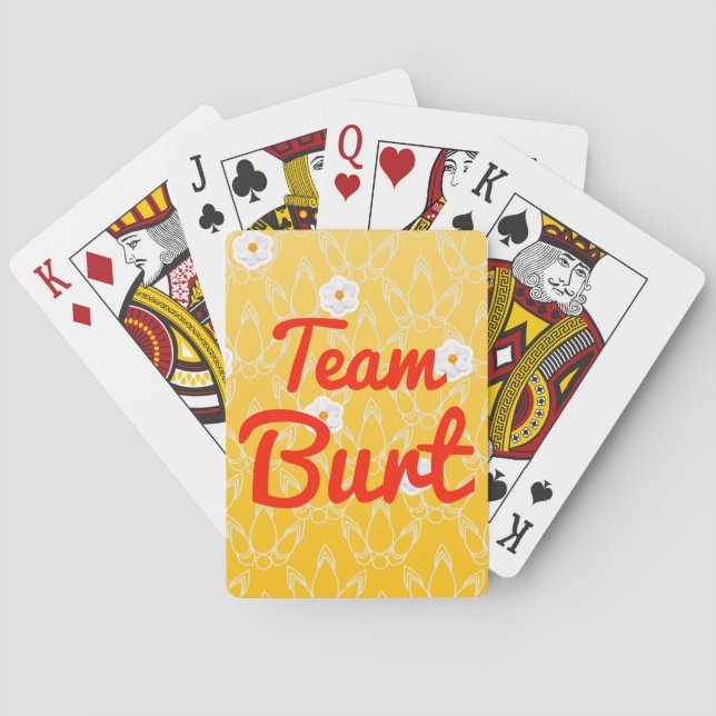 Team Burt Playing Cards (Back)