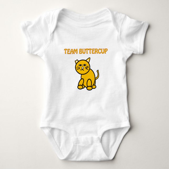 Team Buttercup Baby Bodysuit (Front)