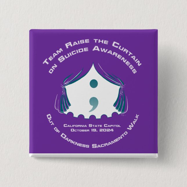 Team Button-Square 2 Inch Square Button (Front)