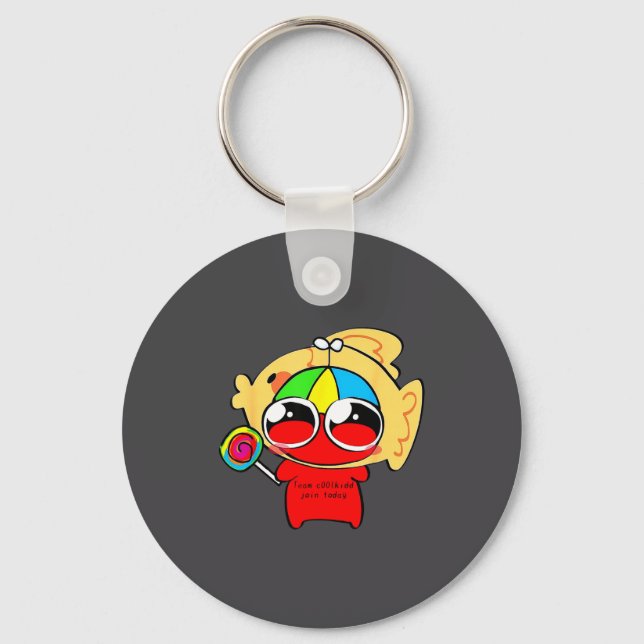 Team C00lkidd Join Today Funny Quote  Keychain (Front)