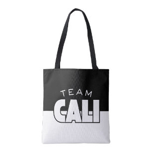 Team Cali reusable shopping tote bag