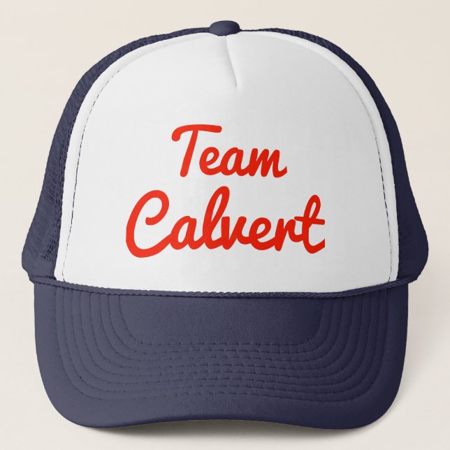 Team Calvert Trucker Hat (Front)