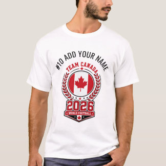 Team Canada 2026 Personalized Name & Number Soccer T-Shirt
