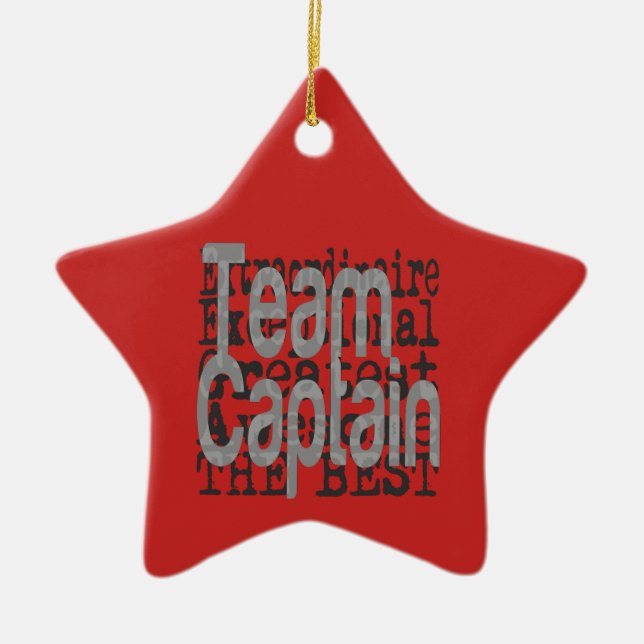 Team Captain Extraordinaire Ceramic Ornament (Front)