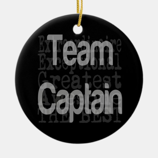 Team Captain Extraordinaire Ceramic Ornament (Front)