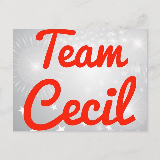 Team Cecil Postcard (Front)