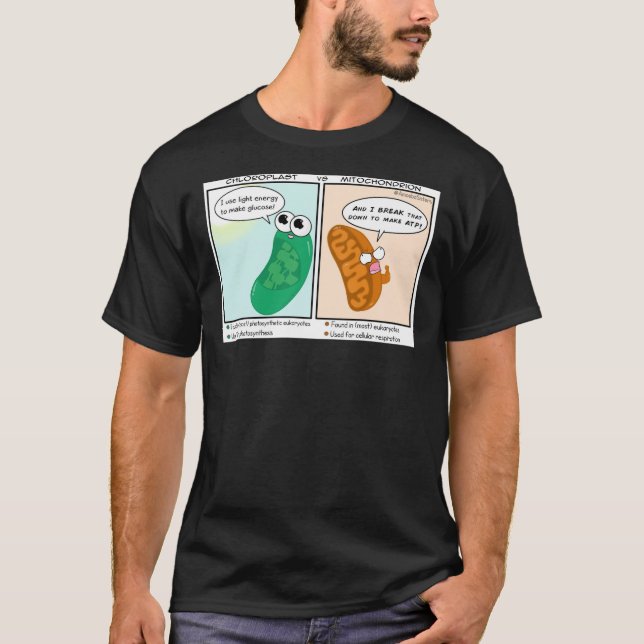 Team Chloroplast vs Team Mitochondion Poster T-Shirt (Front)