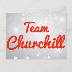 Team Churchill Postcard