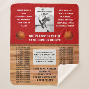 Team, Coach or Basketball Senior Night Gifts,  Sherpa Blanket