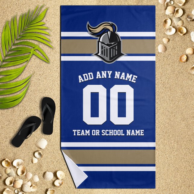 Team Colours and Mascot Personalized Beach Towel (Creator Uploaded)