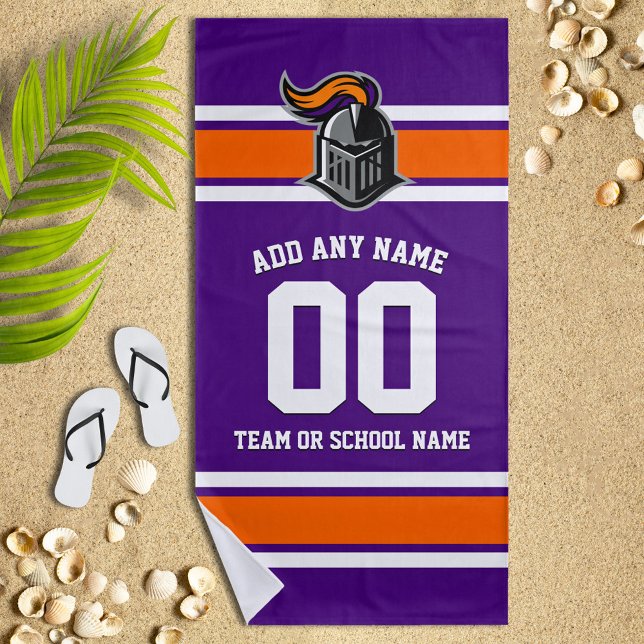 Team Colours and Mascot Personalized Beach Towel (Creator Uploaded)