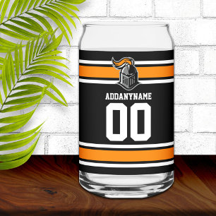 Team Colours and Mascot Personalized Can Glass