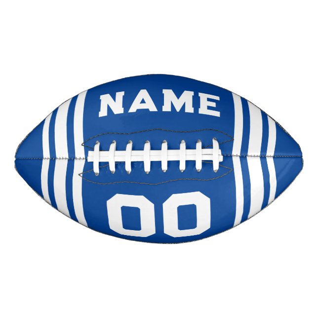 Team Colours Blue and White Football (Front)