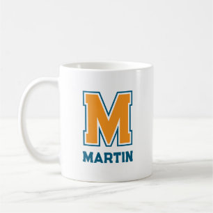 Team Colours Monogram Name Coffee Mug
